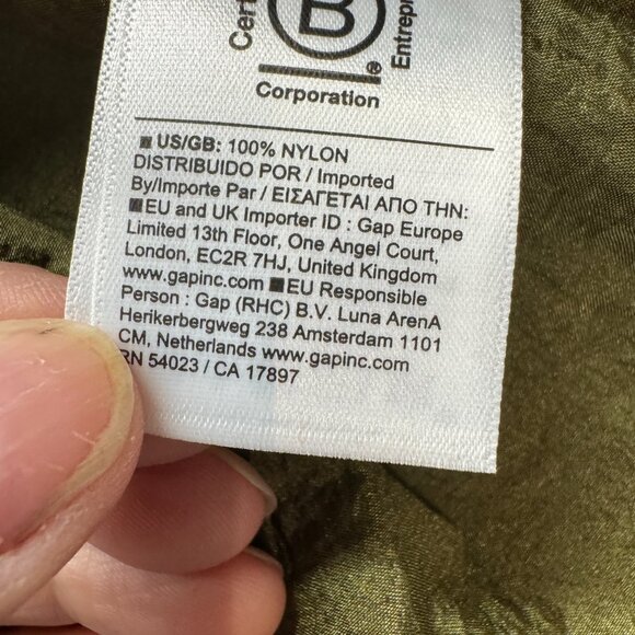 NWOT Athleta Lunar Shine Button Down Shirt in Picoline Olive - Picture 9 of 10